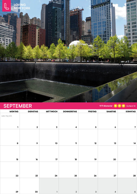 New York-Wandkalender 2025