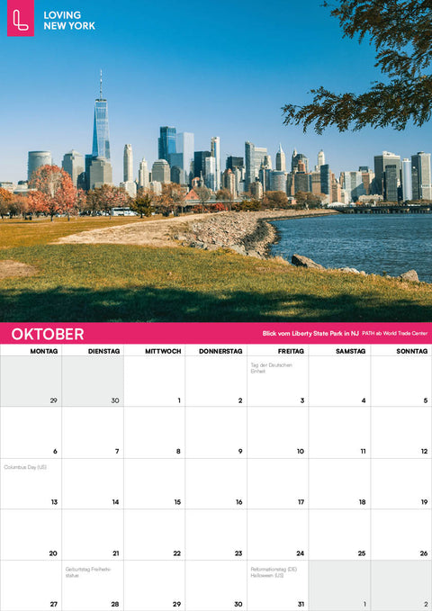 New York-Wandkalender 2025