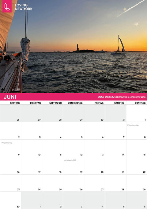 New York-Wandkalender 2025