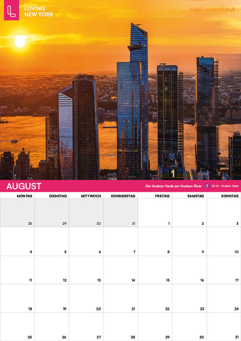 New York-Wandkalender 2025